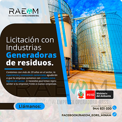 RAEOMINAM.COM RAEOMINAM RAEOM Registro Autoritativo de Empresas Operadoras MINAM, para transporte de Residuos Sólidos. Los generadores de residuos no municipales deben incluir en su Plan de Minimización y Manejo de Residuos Sólidos, estrategias preventivas orientadas a alcanzar la minimización en la fuente. Dicho Plan forma parte del IGA.
                                        Obligaciones del generador no municipal.
                                        Son obligaciones de los generadores de residuos sólidos no municipales: 
                                        a) Manejar los residuos sólidos que generen, teniendo en cuenta lo establecido en el artículo 55 del Decreto Legislativo nº 1278; 
                                        b) Conducir el registro interno sobre la generación y manejo de los residuos sólidos, en sus instalaciones, con la finalidad de disponer de la información necesaria sobre la generación, minimización y manejo de los residuos sólidos; 
                                        c) Contratar a una EO-RS para el manejo los residuos sólidos fuera de las instalaciones industriales o productivas, áreas de la concesión o lote del titular del proyecto;
                                        d) Brindar las facilidades necesarias a las autoridades competentes para el adecuado cumplimiento de sus funciones;
                                        e) Establecer estrategias y desarrollar acciones orientadas a la prevención y/o minimización y/o valorización de residuos sólidos, como primera opción de gestión;
                                        f) Adoptar medidas para la restauración y/o rehabilitación y/o reparación y/o compensación ambiental por el inadecuado manejo de residuos sólidos no municipales de su actividad;
                                        g) En caso se encuentren ubicados en zonas en las cuales no exista infraestructura de residuos sólidos autorizada y/o EO-RS, deben establecer e implementar alternativas de gestión que garanticen la adecuada valorización y/o disposición final de los residuos sólidos;
                                        h) En caso los generadores de residuos sólidos de gestión no municipal realicen el aprovechamiento de material de descarte y/o coprocesamiento, deben regirse por lo establecido en los artículos sobre la materia.
                                        Aquellos generadores de residuos sólidos no municipales que se encuentran obligados a contar con un IGA, adicionalmente deben presentar la Declaración Anual sobre Minimización y Gestión de Residuos Sólidos no Municipales -también denominada Declaración Anual de Manejo de Residuos Sólidos y los Manifiestos de Manejo de Residuos Peligrosos en formato digital, a través del SIGERSOL.
                                        Las autoridades sectoriales, definen y aprueban el alcance, condiciones y lineamientos para la presentación de ambos documentos a través del SIGERSOL, en aquellos casos de los generadores de residuos sólidos no municipales que no se encuentran obligados a contar con un IGA.
                                        La presentación de la Declaración Anual sobre Minimización y Gestión de Residuos Sólidos no Municipales -también denominada Declaración Anual de Manejo de Residuos Sólidos- y de los Manifiestos de Manejo de Residuos, es una obligación exclusiva del titular del proyecto o de actividades, y estos pueden ser elaborados con información generada por el propio titular de la actividad, así como por aquella brindada por sus proveedores de servicios, siendo en todos los casos, el generador no municipal el único responsable de su reporte.