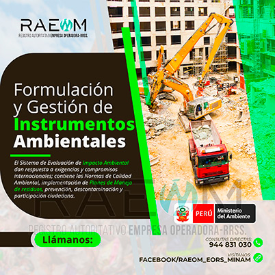 RAEOMINAM.COM RAEOMINAM RAEOM Registro Autoritativo de Empresas Operadoras MINAM, para transporte de Residuos Sólidos. Elaboración de guías técnicas:
                                En un plazo de sesenta (60) días calendarios, contados a partir de la confirmación de servicios se elabora las siguientes guías:
                                a) Formulación de los planes de gestión de residuos sólidos municipales;
                                b) Caracterización de residuos sólidos municipales; 
                                c) Formulación y evaluación de Instrumentos de Gestión Ambiental para infraestructuras de residuos sólidos;
                                d) Gestión operativa del servicio de limpieza pública; 
                                e) Criterios y contenido para los proyectos de inversión de recuperación de áreas degradadas por residuos sólidos;
                                f) Estructuras de costos asociados a la operación y mantenimiento del servicio de limpieza pública;
                                g) Diseño y construcción de infraestructuras de disposición final de residuos sólidos municipales.